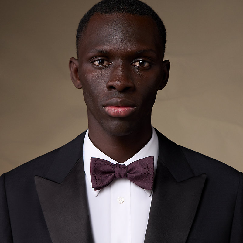 Faconne New H bow tie - Black | Hermès USA